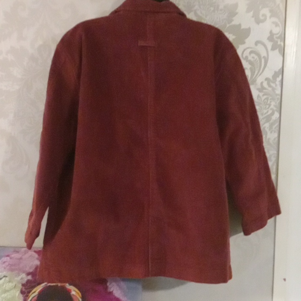 Isaac Mizrahi Floral Red Blazer - Picture 3 of 5